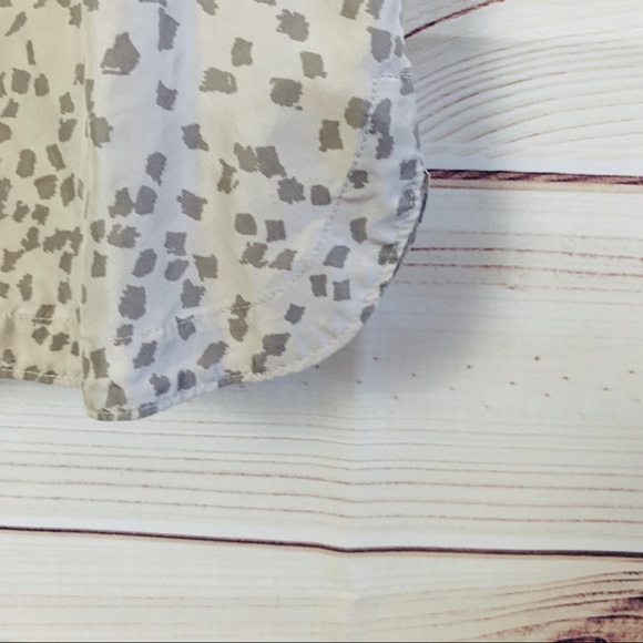 Martin + Osa gray flutter sleeve silk top … - Picture 7 of 7